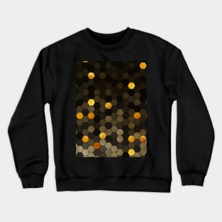 Marble stone and pure gold - Geometric shapes abstract art Crewneck Sweatshirt